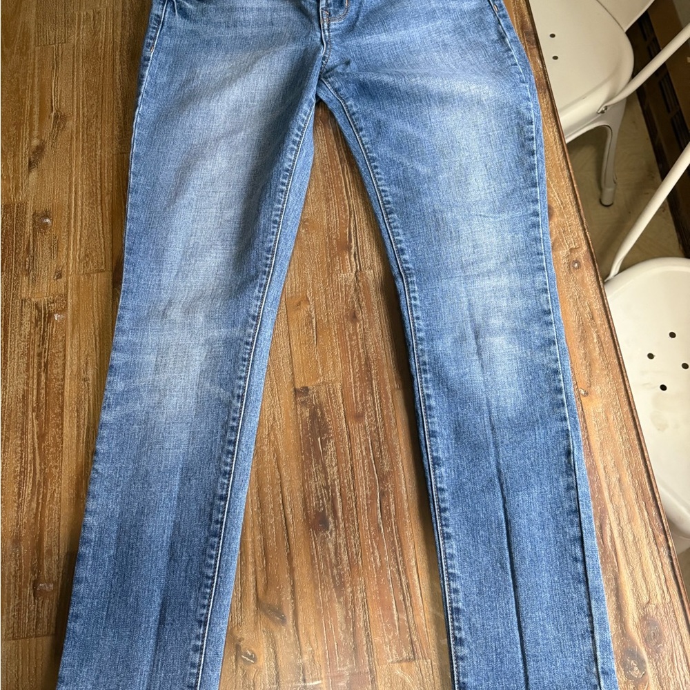 Old Navy womens Light Blue Slim Straight Jeans